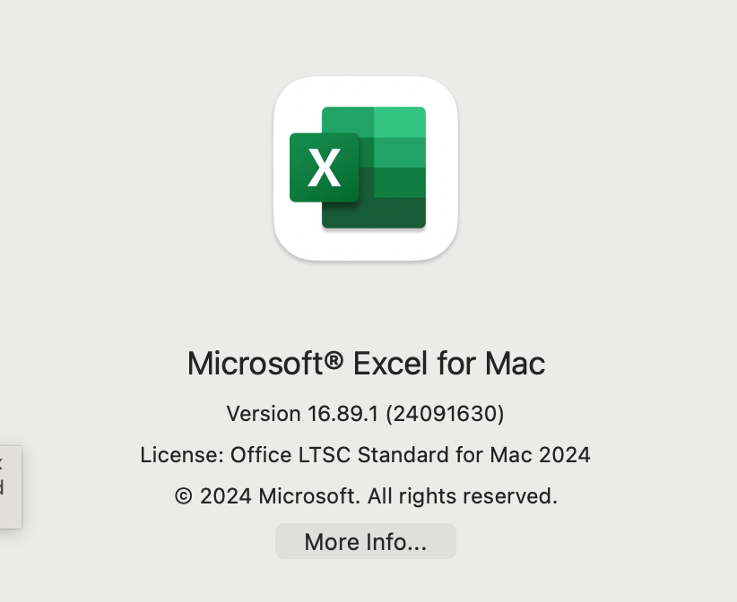 Microsoft Office 2024 for MacOS OSX Mac